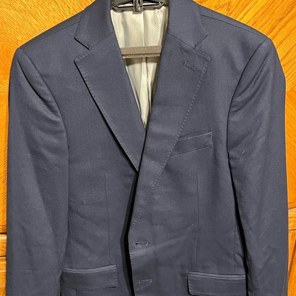 Mens Zara navy blue suit jacket size 36 - Picture 1 of 2